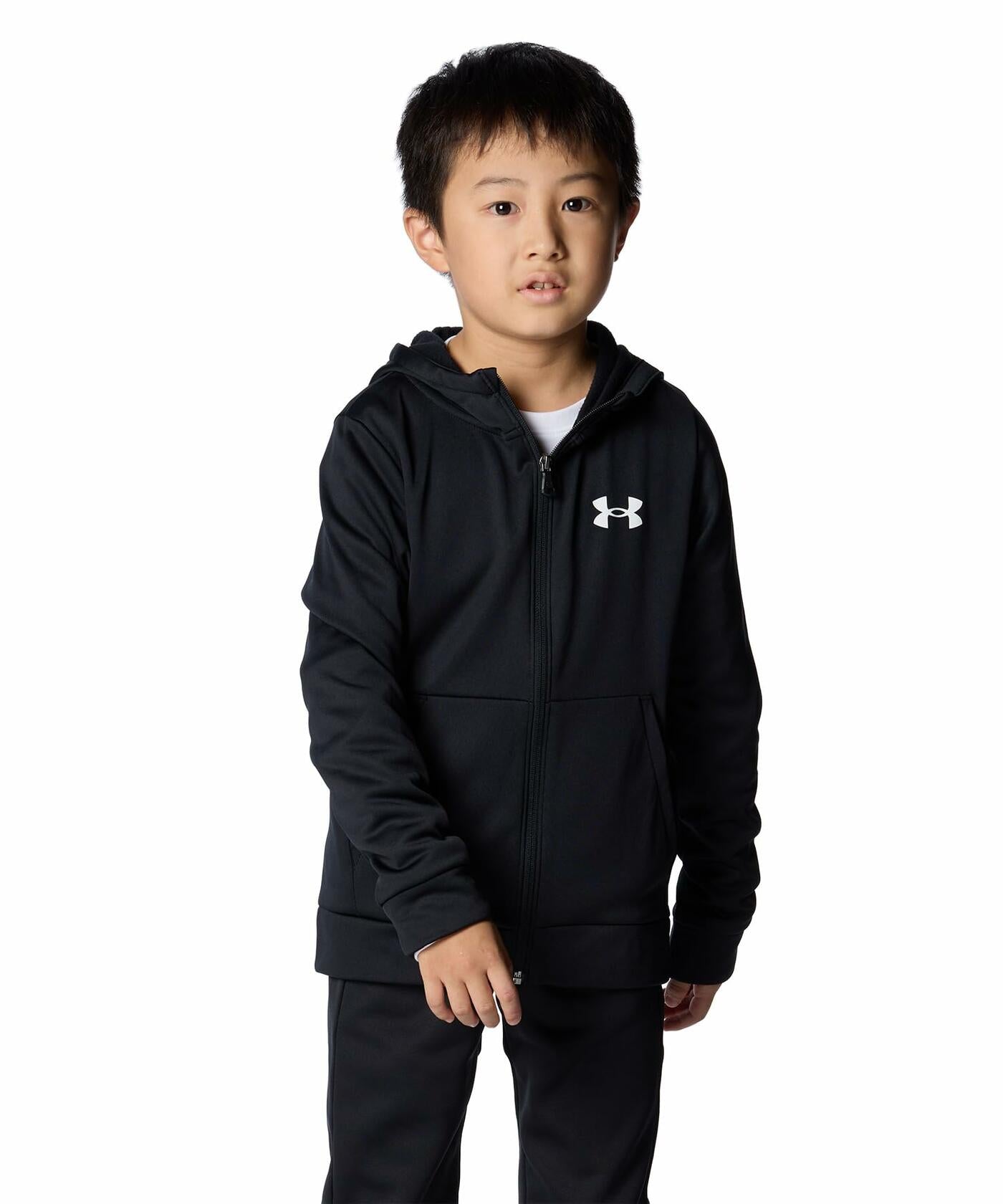 Under Armour Boys' Armour Fleece Full-Zip (as1, alpha, m, regular, Medium)