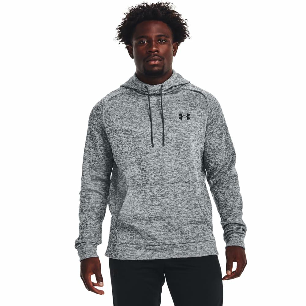 Under Armour Men's Armour Fleece Twist Hoodie, (012) Pitch Gray / / Black, Small