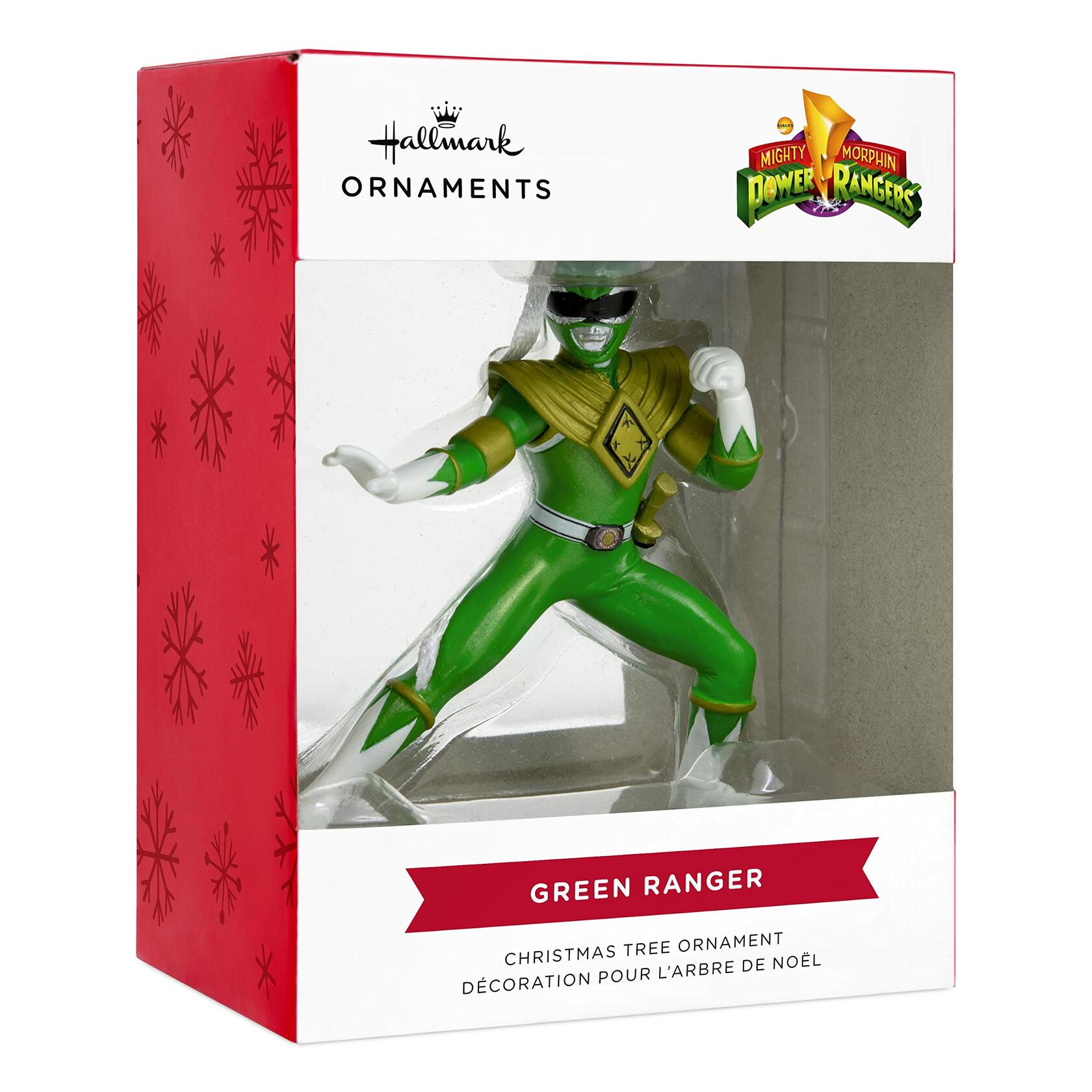Hallmark Hasbro Power Rangers Green Ranger Christmas Ornament