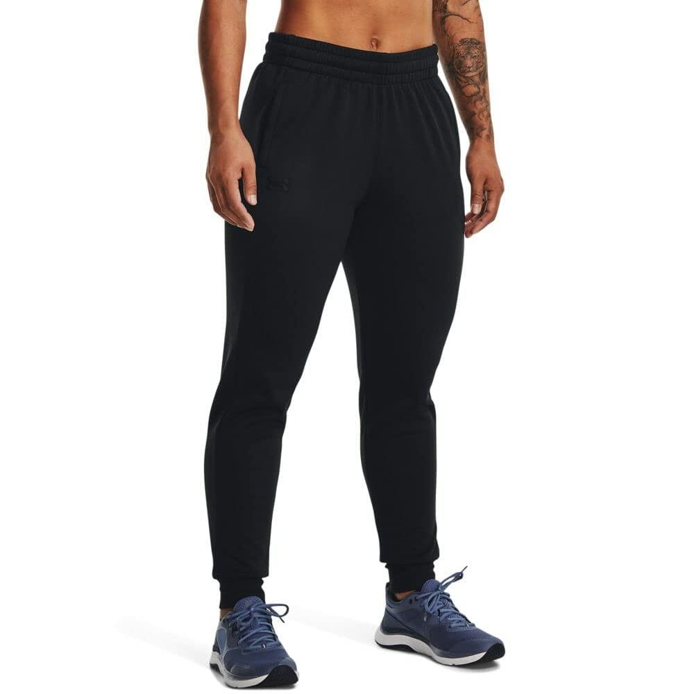 Under Armour Womens ArmourFleece Jogger, (001) Black / / Black, Large