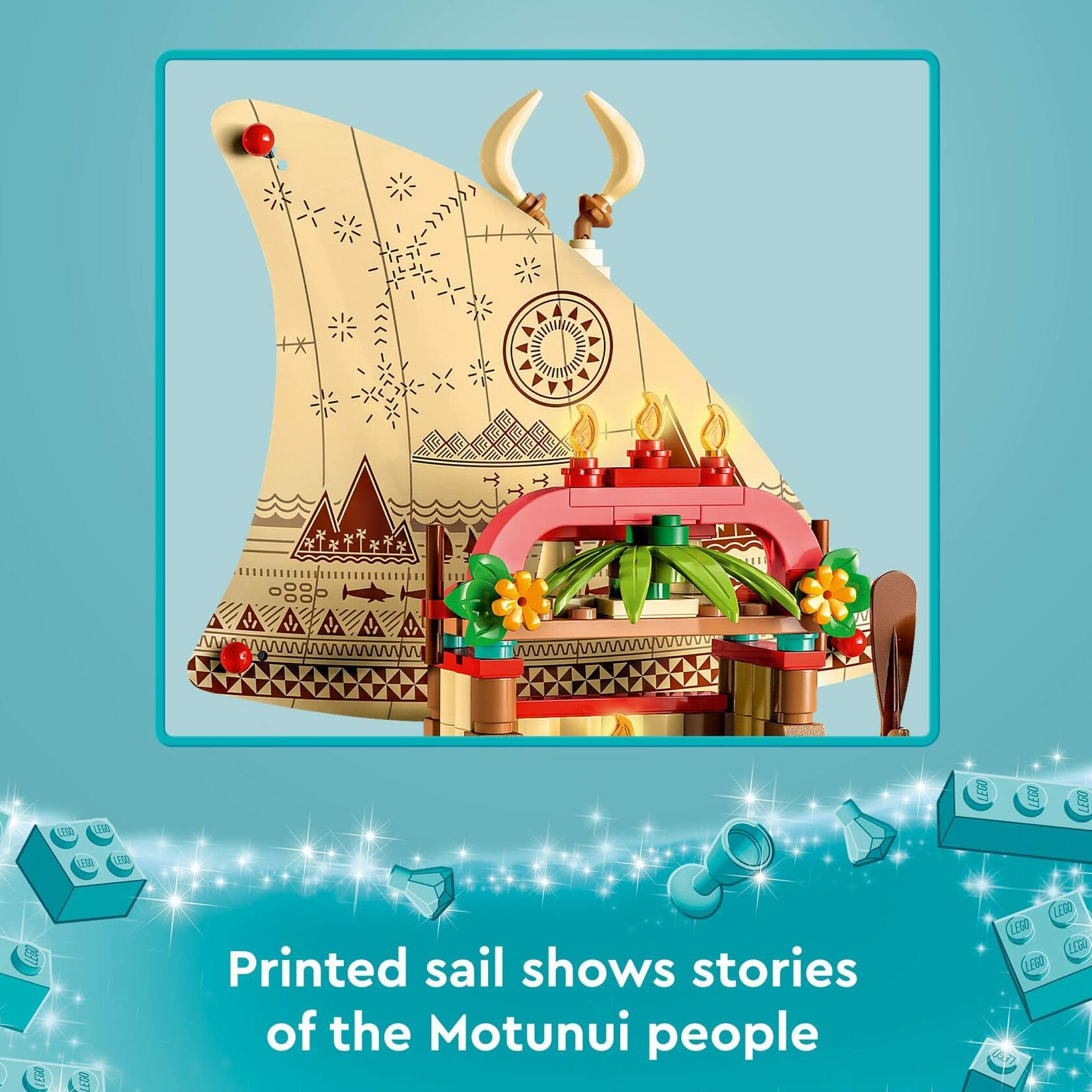 LEGO Disney Princess Moanas Wayfinding Boat Building Toy Disney Princess Toy Set