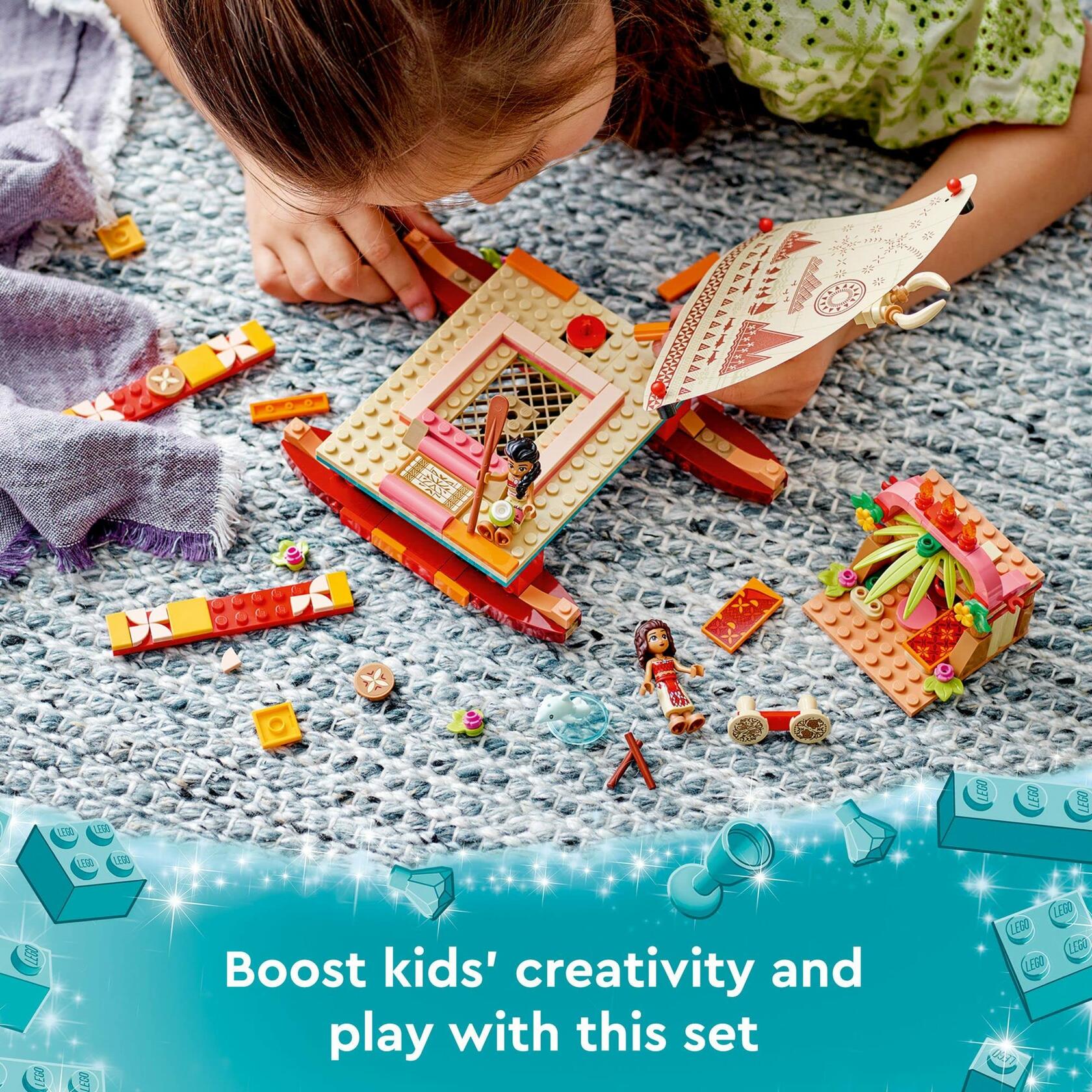 LEGO Disney Princess Moanas Wayfinding Boat Building Toy Disney Princess Toy Set