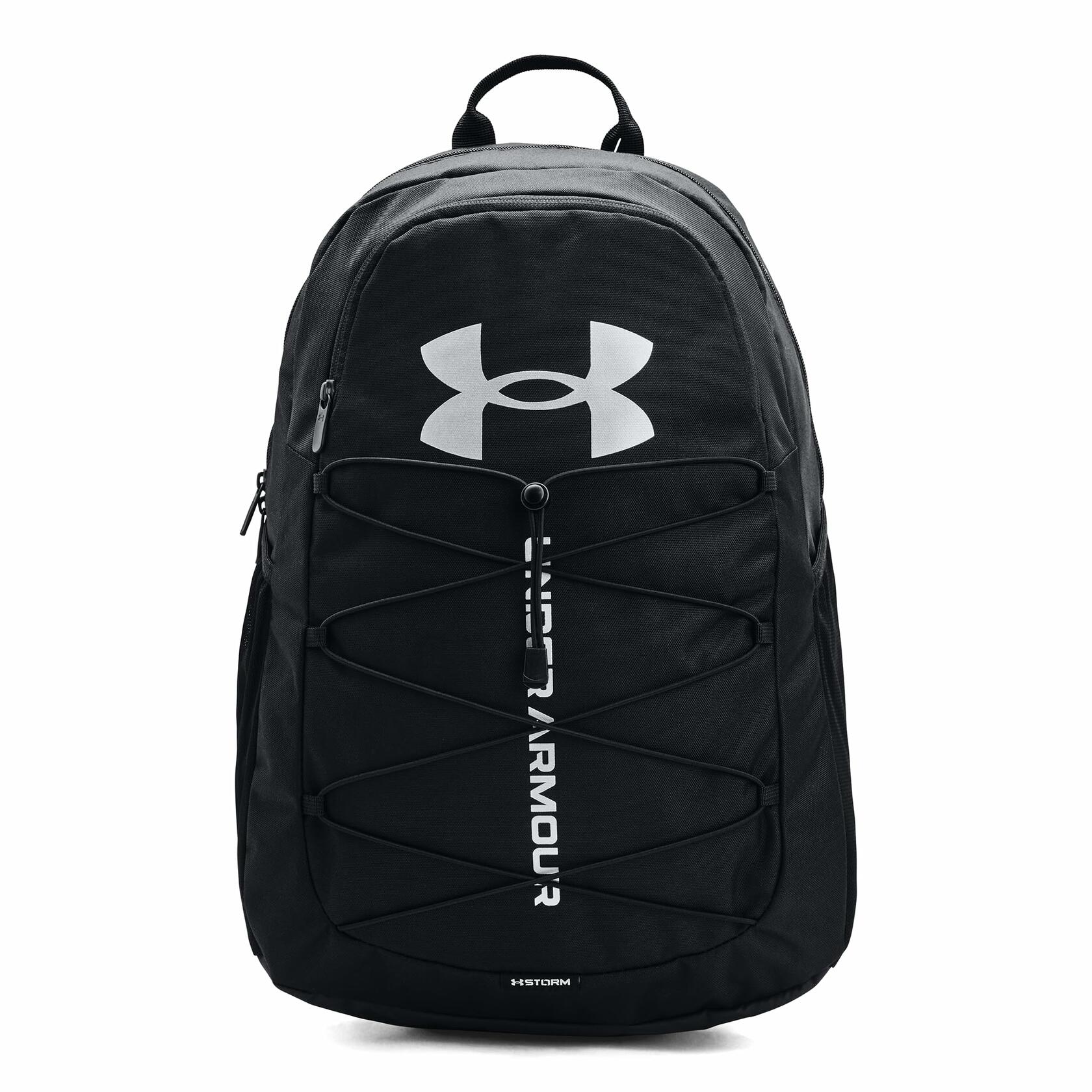 Under Armour Unisex-Adult Hustle Sport Backpack , Black (001)/Silver