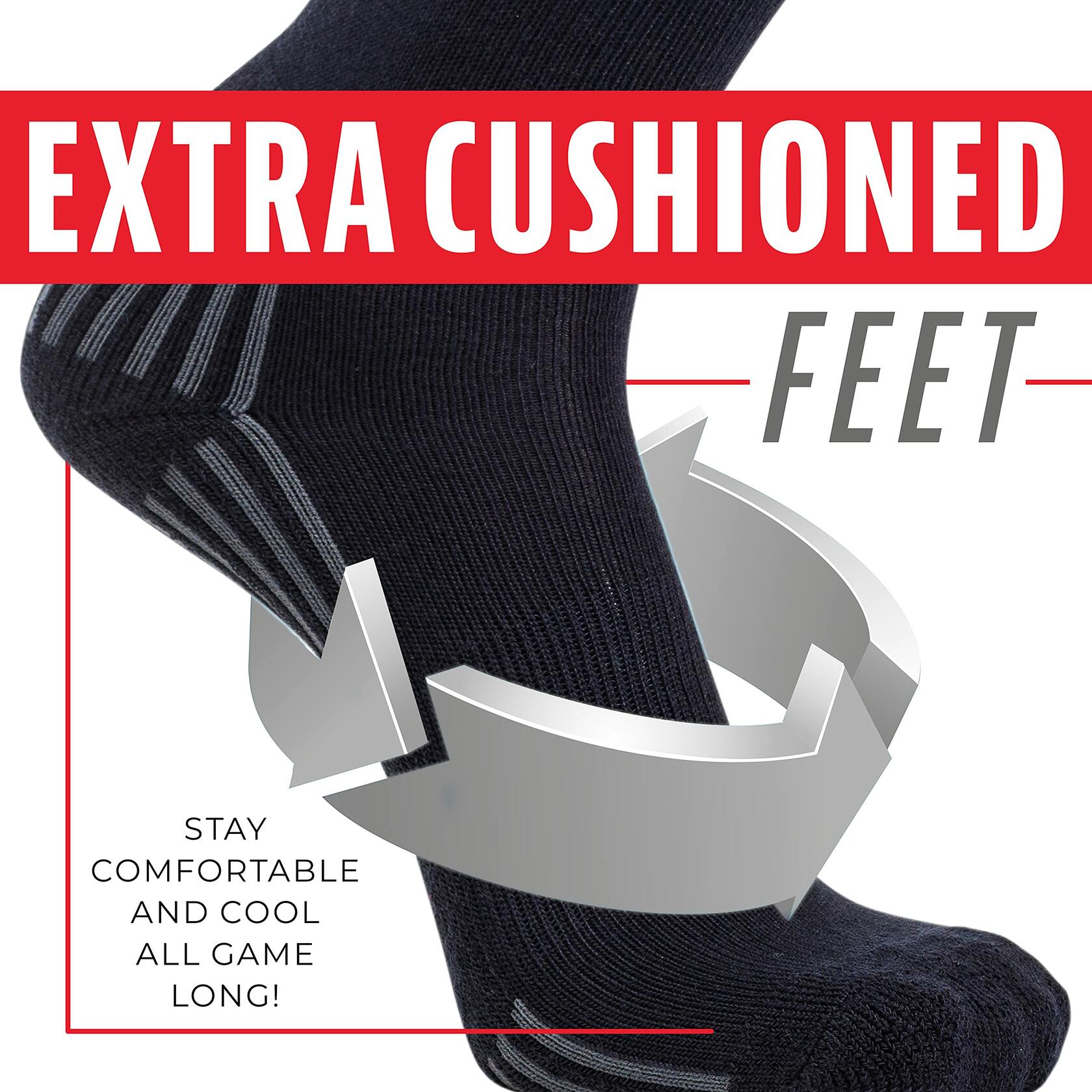 Franklin Sports Youth-Baseball/Softball Socks - Black Medium, Navy