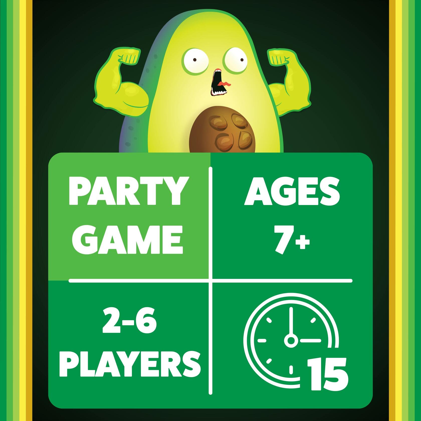 Exploding Kittens Throw Avocado Ages 7+, Kid and Adult Card Game