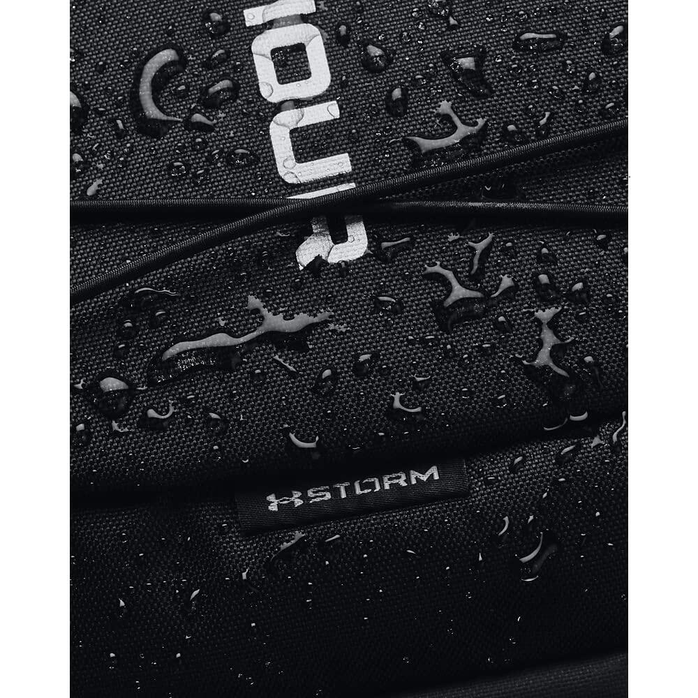 Under Armour Unisex-Adult Hustle Sport Backpack , Black (001)/Silver