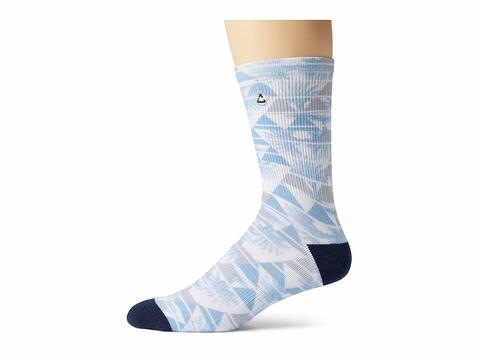 TravisMathew Shake A Leg (White) Men's Crew Cut Socks Shoes