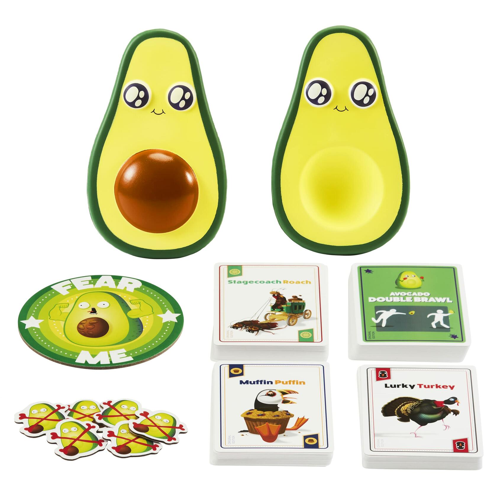 Exploding Kittens Throw Avocado Ages 7+, Kid and Adult Card Game
