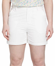 Walter Hagen Womens Clubhouse Traditional 7" Golf Short, Pure White - Size 4.