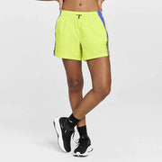 Women's Saucony Wirebrush 5" Short AcidLime, Size XS