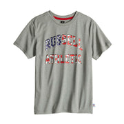 Boys 8-20 Russell Athletic Logo Americana Tee, Boy's, Size: Small, Med Grey