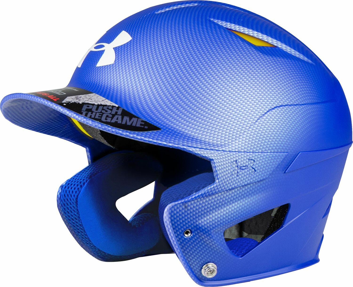 Under Armour Junior 6.75in Converge Shadow Matte Batting Helmet, Blue