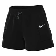 Nike Women's Woven High Rise Athletic Shorts with Cargo Pockets Black XS