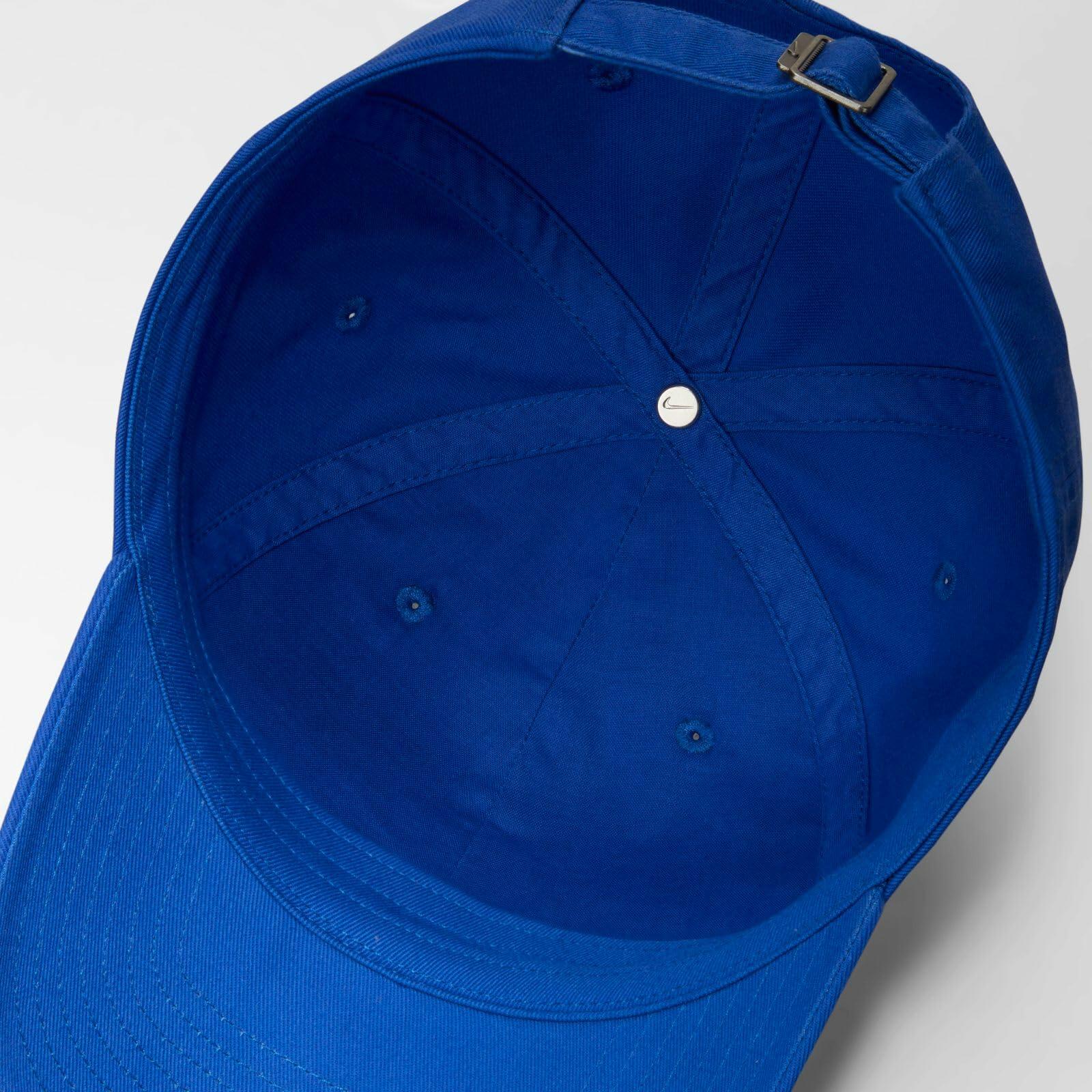 Nike Standard Club Unstructured Futura Wash Cap, Game Royal/White