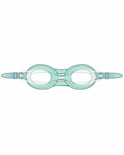 TYR LGSW559ALL Swimple Goggle Clear/Turq Youth 3-10