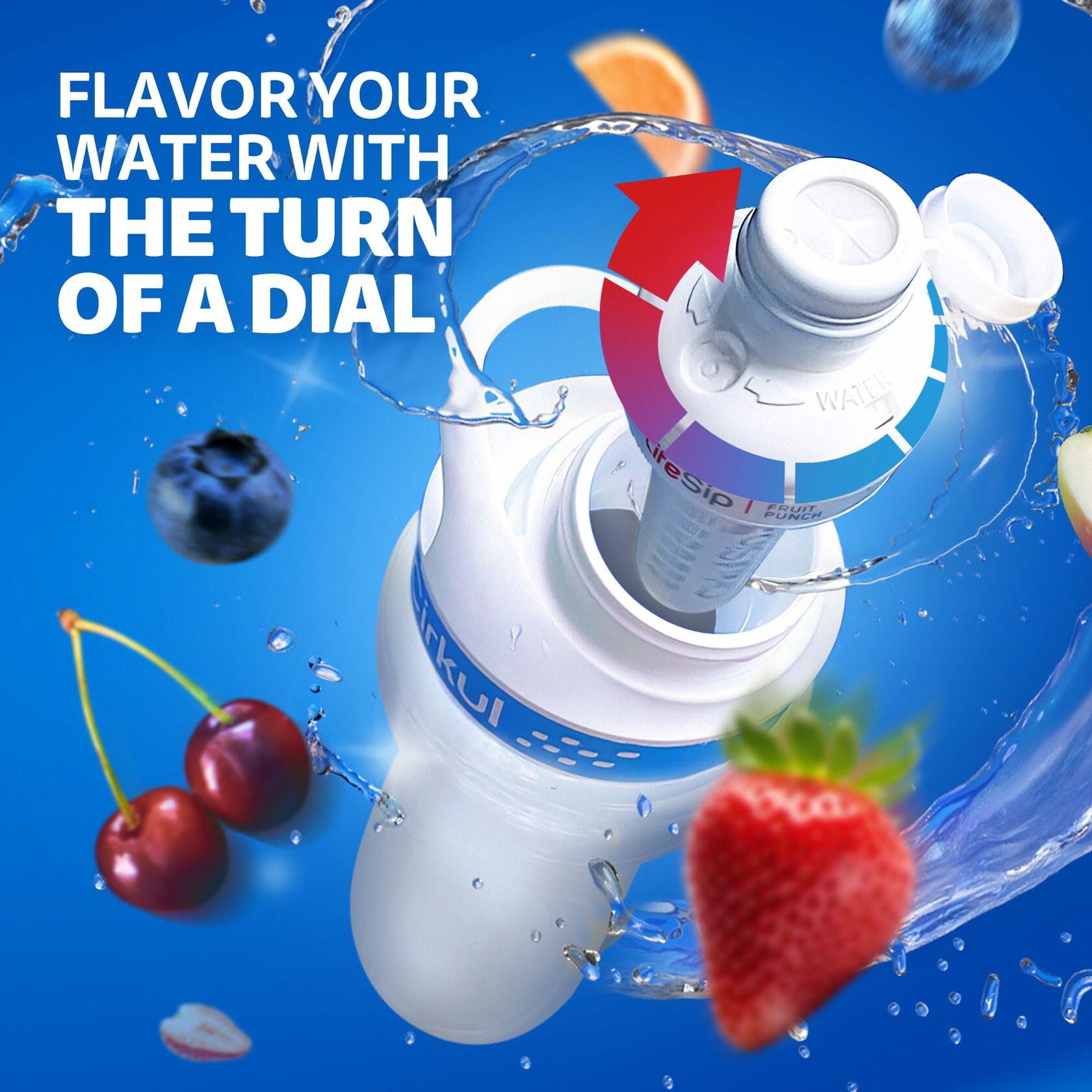 Cirkul 32oz. Hot Pink Stainless Steel Water Bottle Kit and 2 Flavor Cartridges