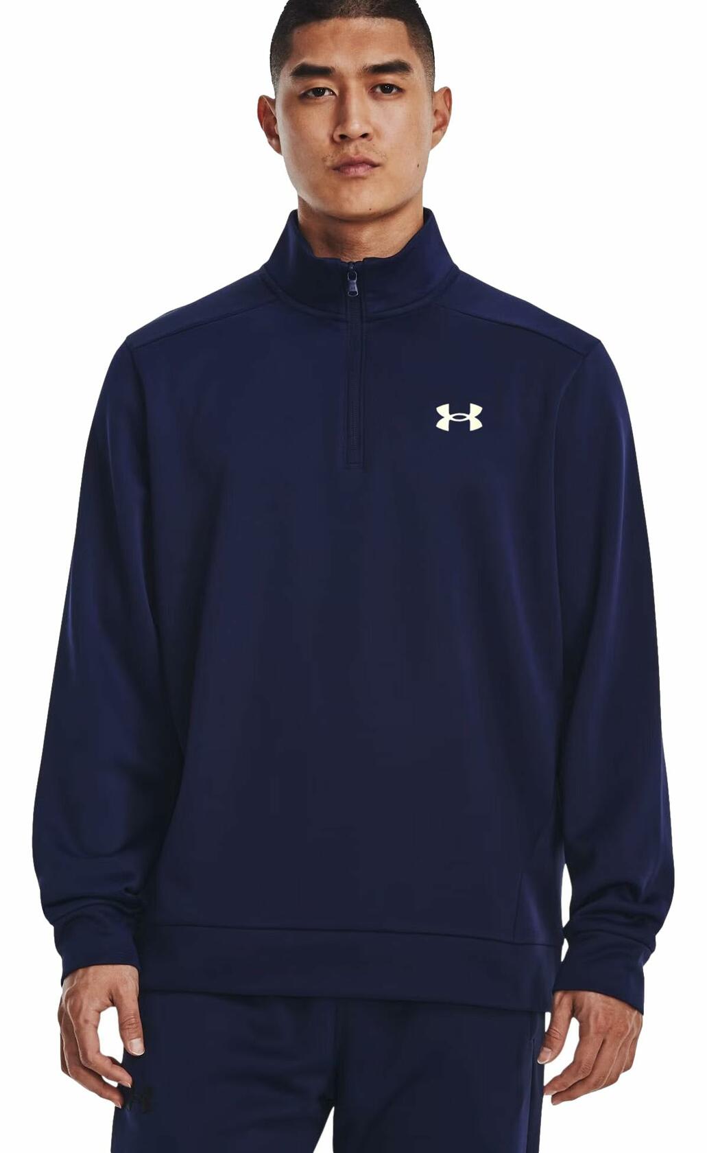 Under Armour Men's Armourfleece 1/4 Zip XX-Large Midnight Navy/White