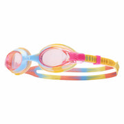 TYR Swimple Tie Dye Youth 3-10 Swim Goggles, Pink/Orange/Yellow