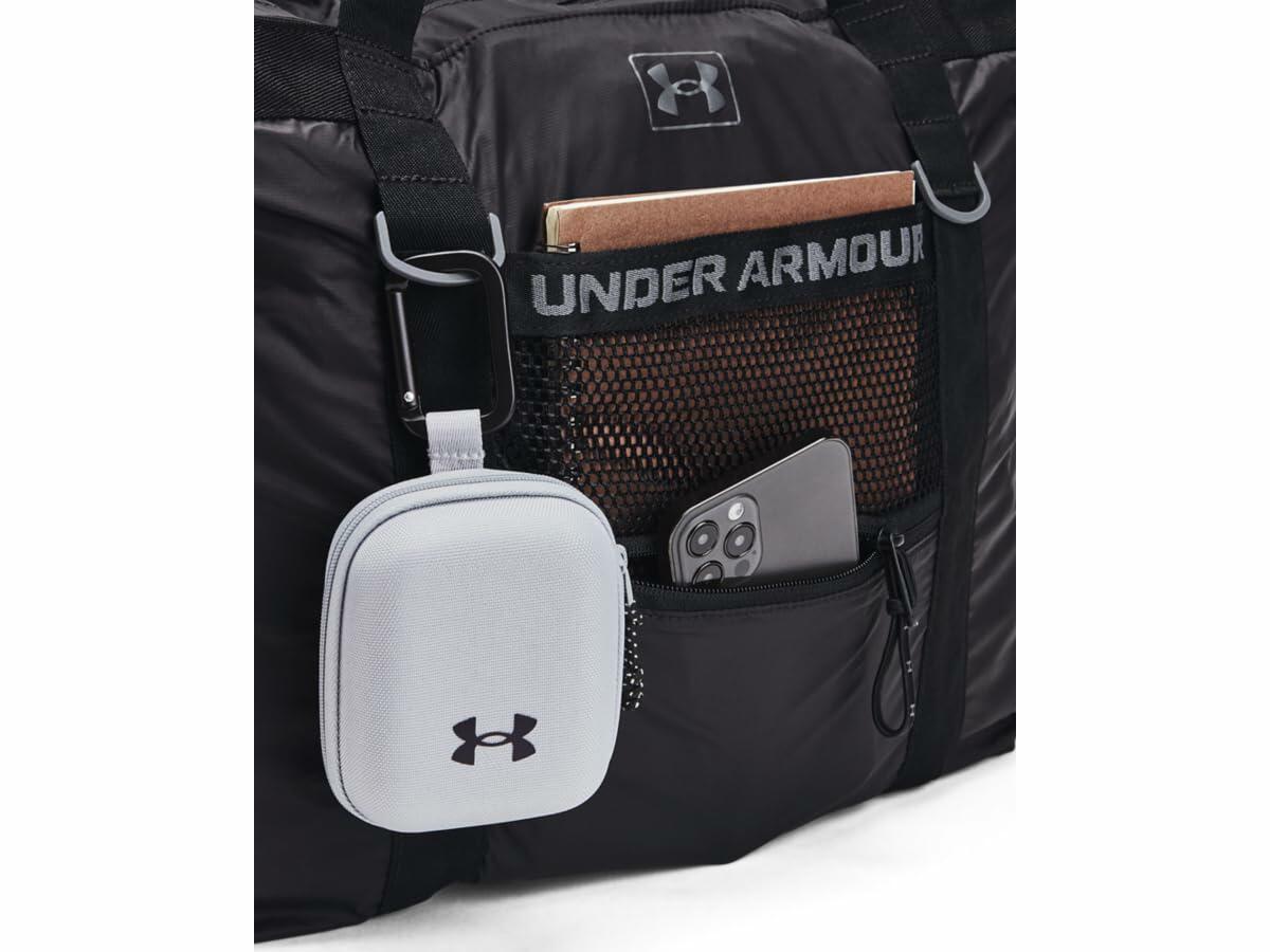 Under Armour Womens Studio Packable Tote Bag, (001) Black / / Metallic Gun Metal