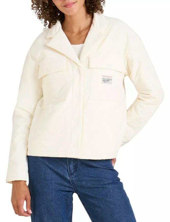 Roark Women's Passport Plush Jacket, Large, White Wolf