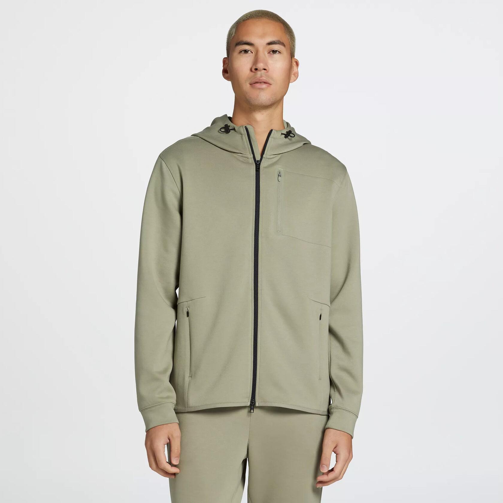 VRST Men's Earl Grey Pinnacle Fleece Full Zip Hoodie, Size S