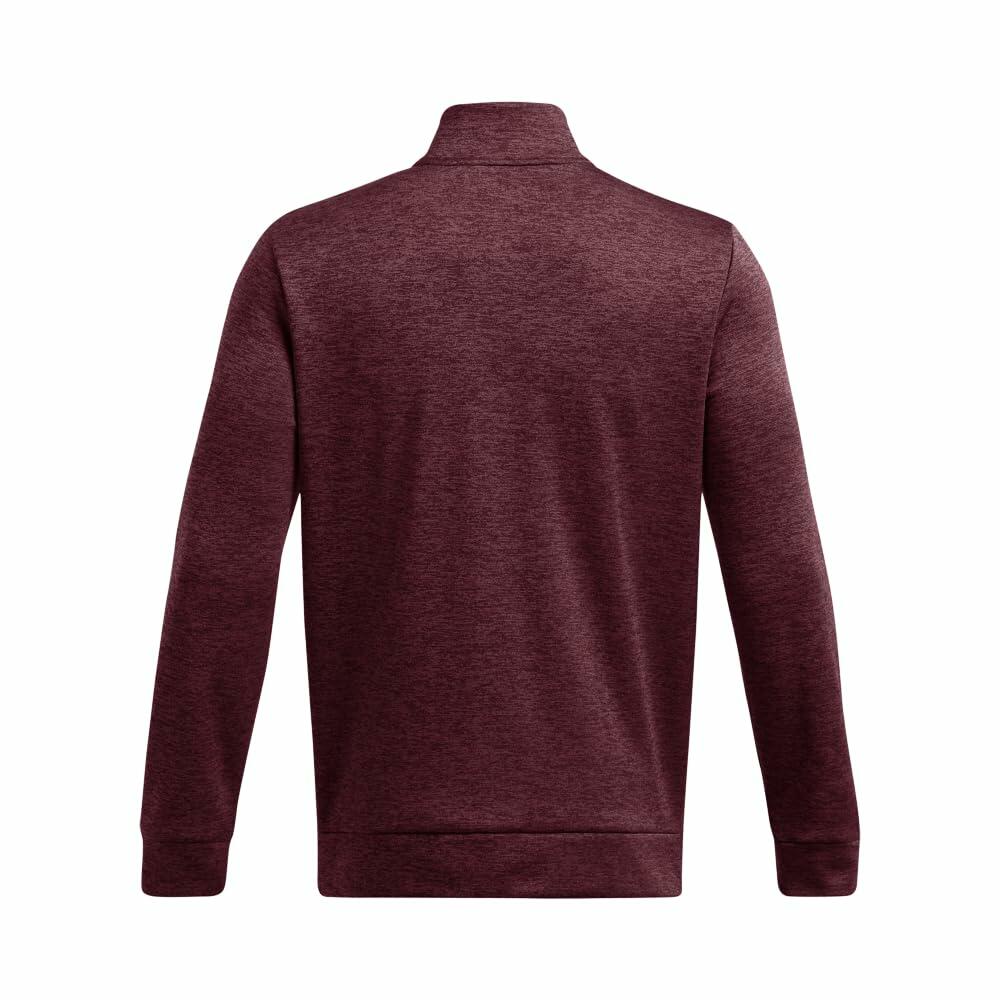 Under Armour Men's Armour Fleece Twist Quarter Zip, Dark Maroon / Black, X-Large