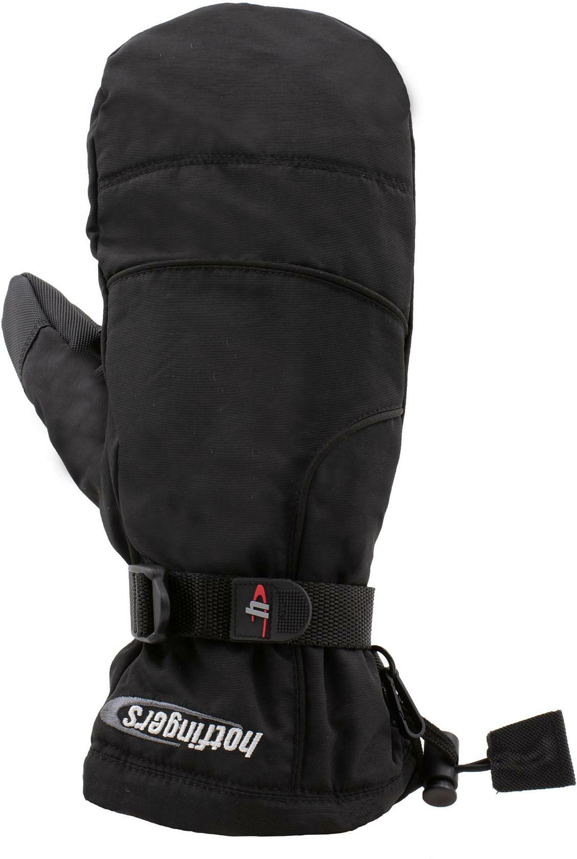 Hot Fingers Youth Rip-N-Go Mittens, Kids, Large, Black