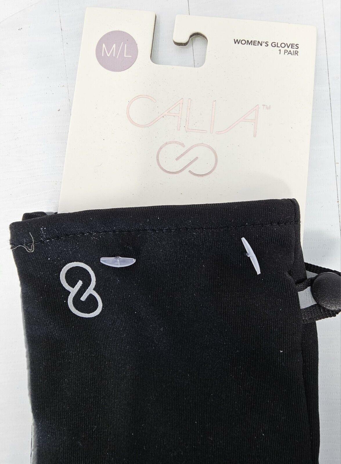 Calia Womens Performance Run Gloves Size M/L Black