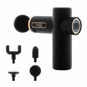 Copper Fit Unisex Adult Massage Gun, Rechargeable w/4 Massage Attachments, Black