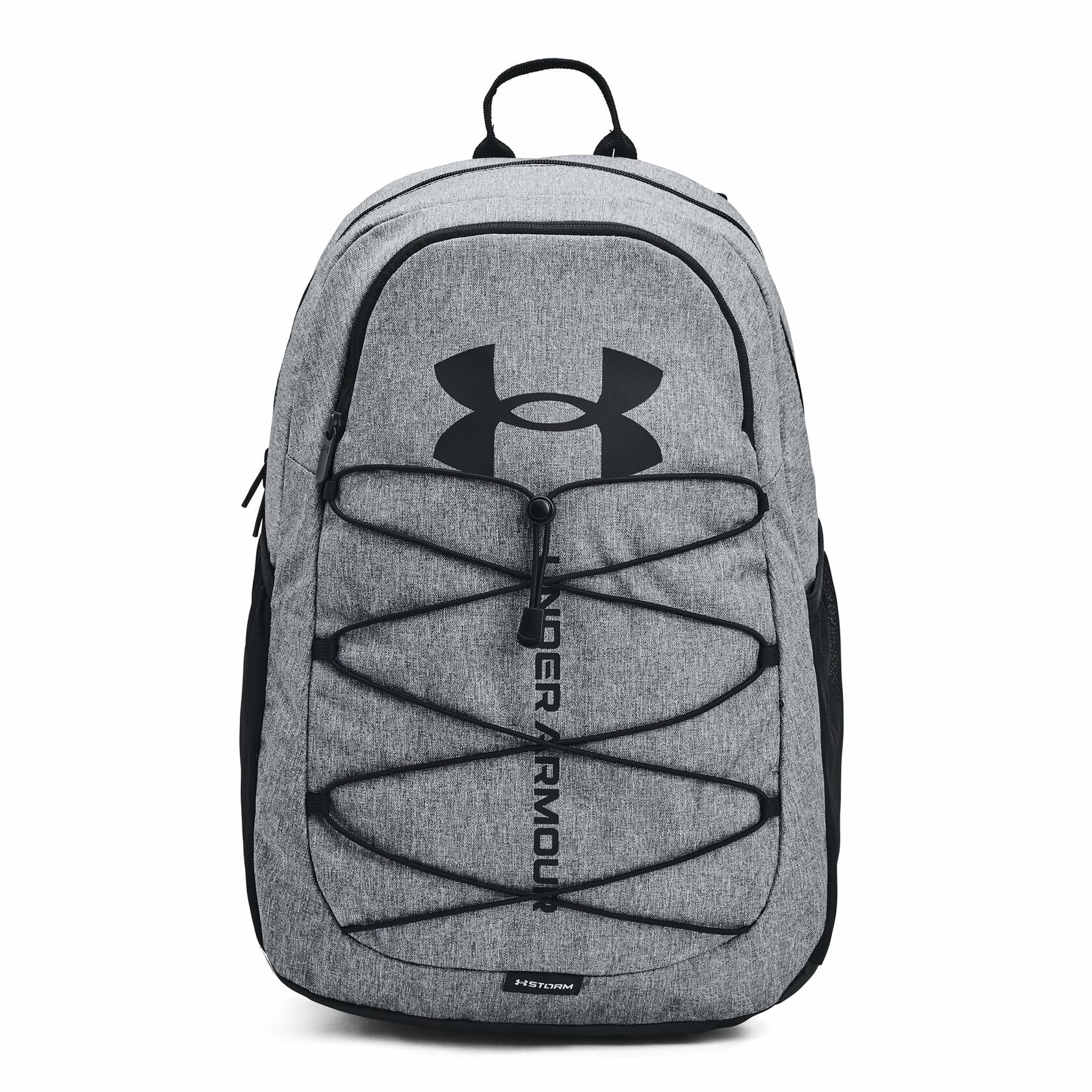 Under Armour Unisex-Adult Hustle Sport Backpack, Pitch Gray Medium Heather Black