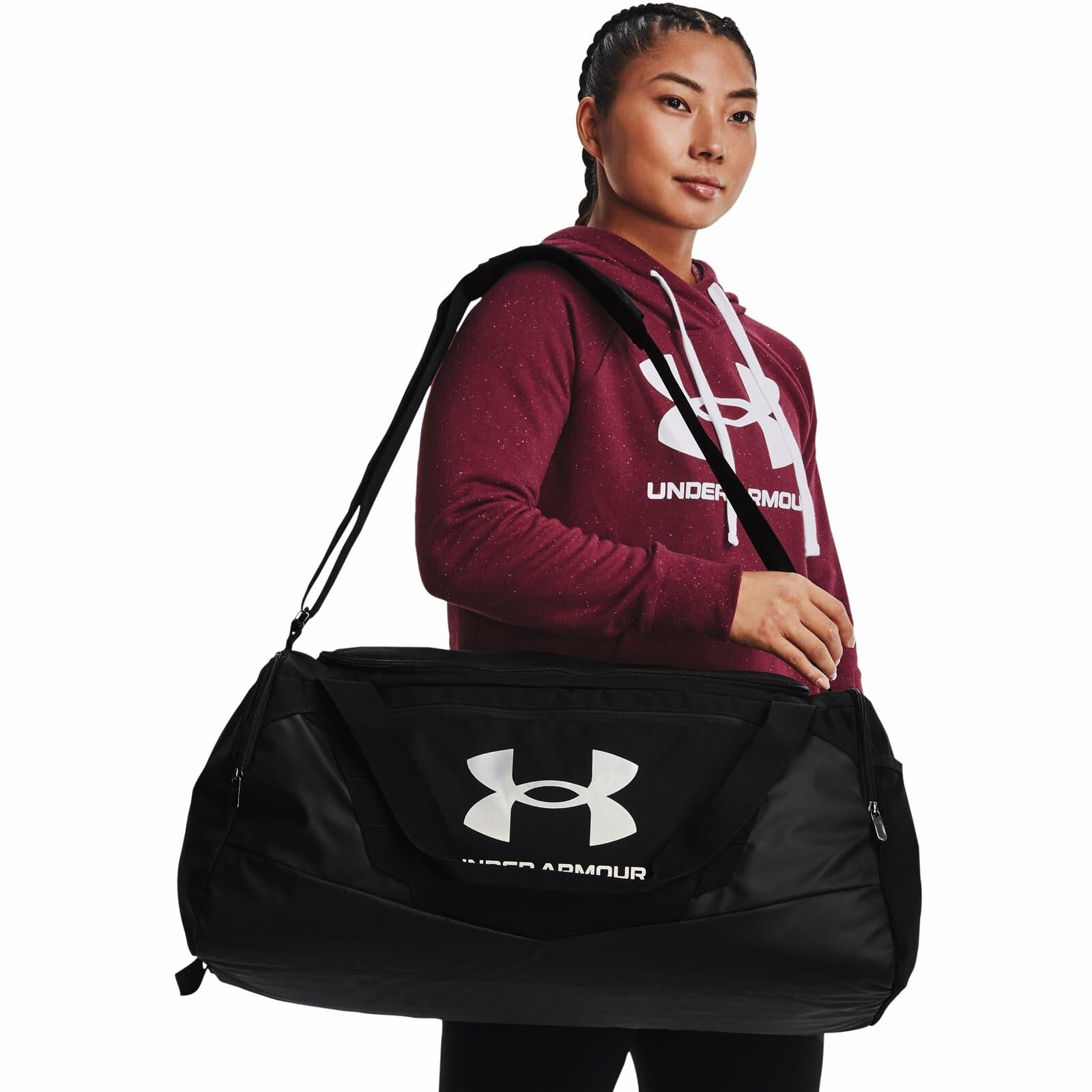 Under Armour Unisex-Adult Undeniable 5.0 Duffle, Black /Metallic Silver, X-Large
