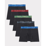 Hanes Boys Underwear Boxer Briefs, 5-Pack, Moves Breathable Mesh X-Temp XL Black