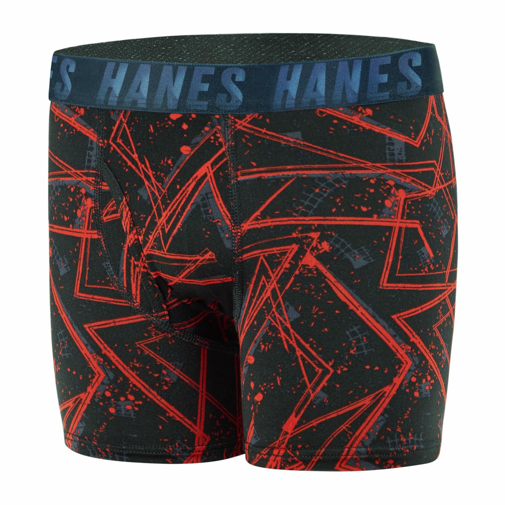 Hanes Moves Boys’ Performance Stretch Boxer Brief Underwear, 5-Pack XL Multi