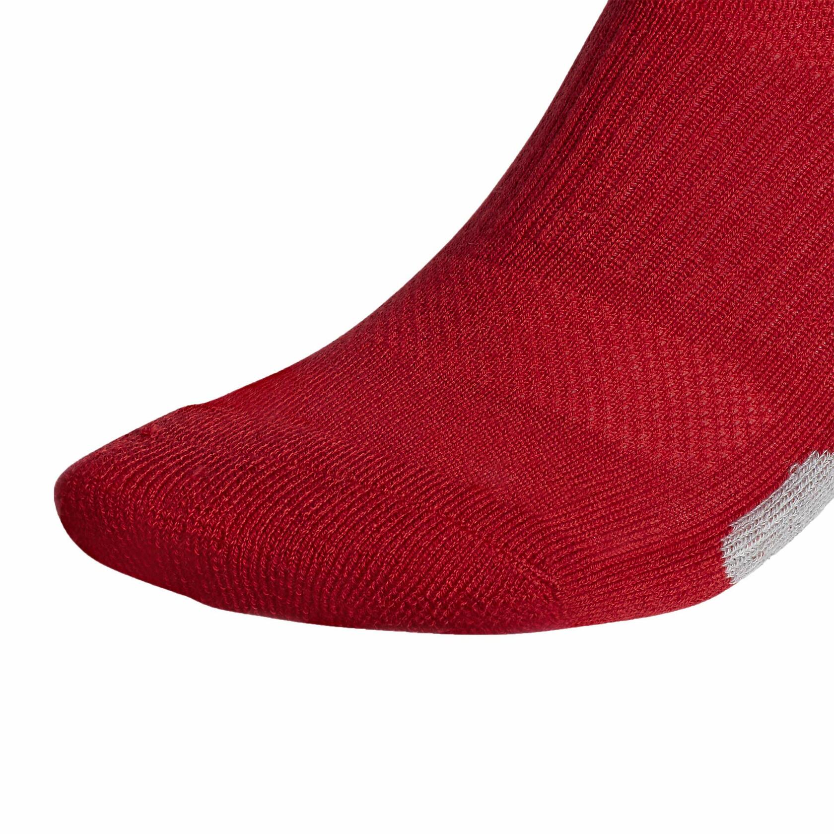 adidas Icon Baseball Softball Socks (1-Pair), Red/Light Onix Grey/White, Large