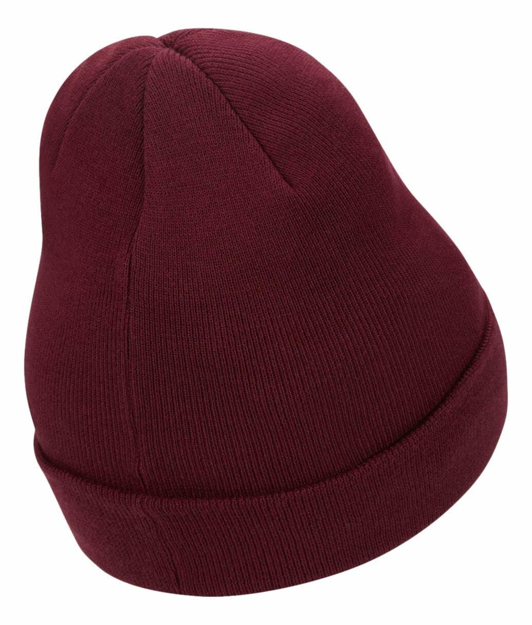 Nike Youth Kids Cuffed Beanie (US, Alpha, One Size, Dark Beetroot/Infrared)