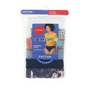 Hanes Cool Comfort Women's Cotton Hi-Cut Underwear, 6-Pack Assorted 10