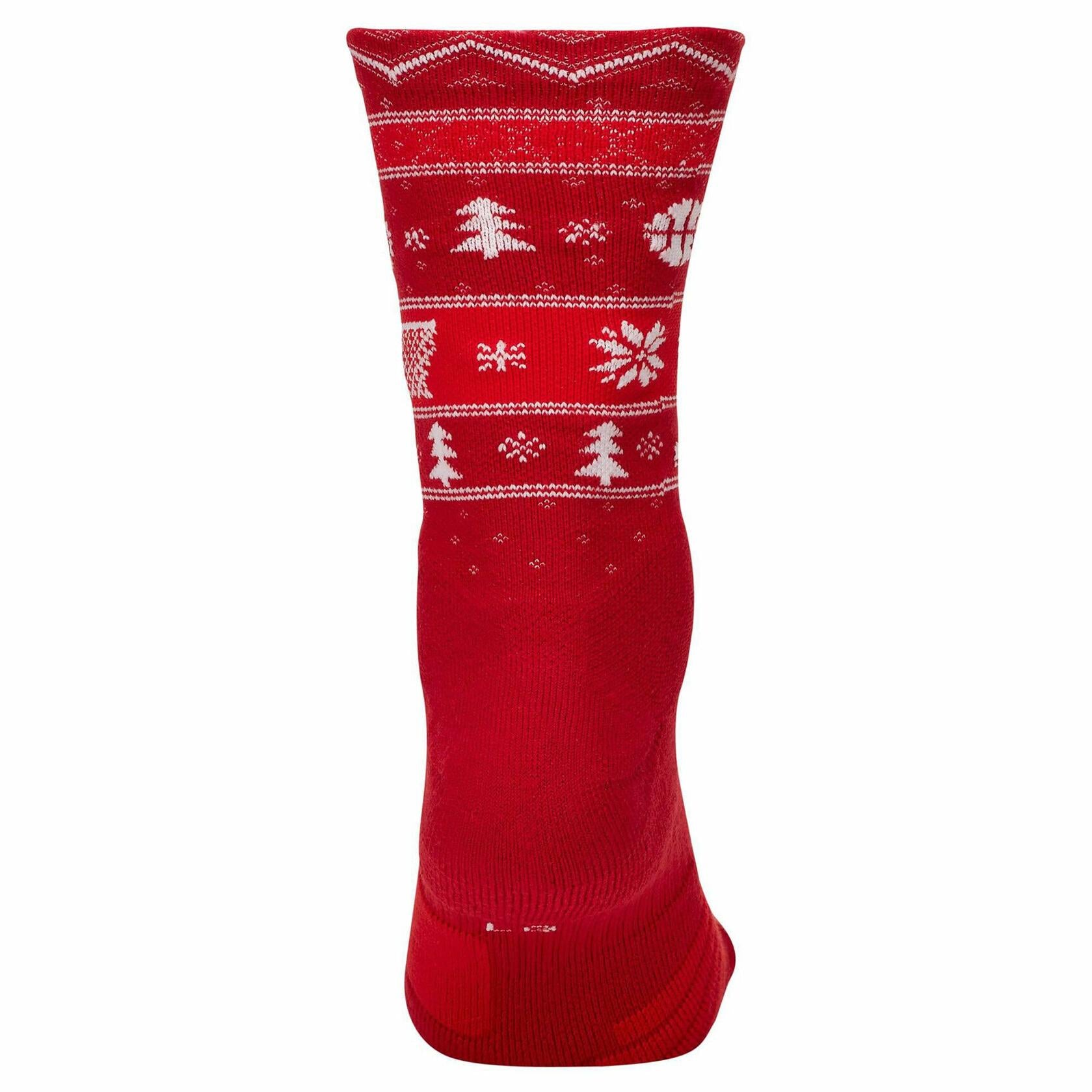 Nike Elite Christmas Socks Crew Small (Women 4-6, Youth 3Y-5Y) Red, White