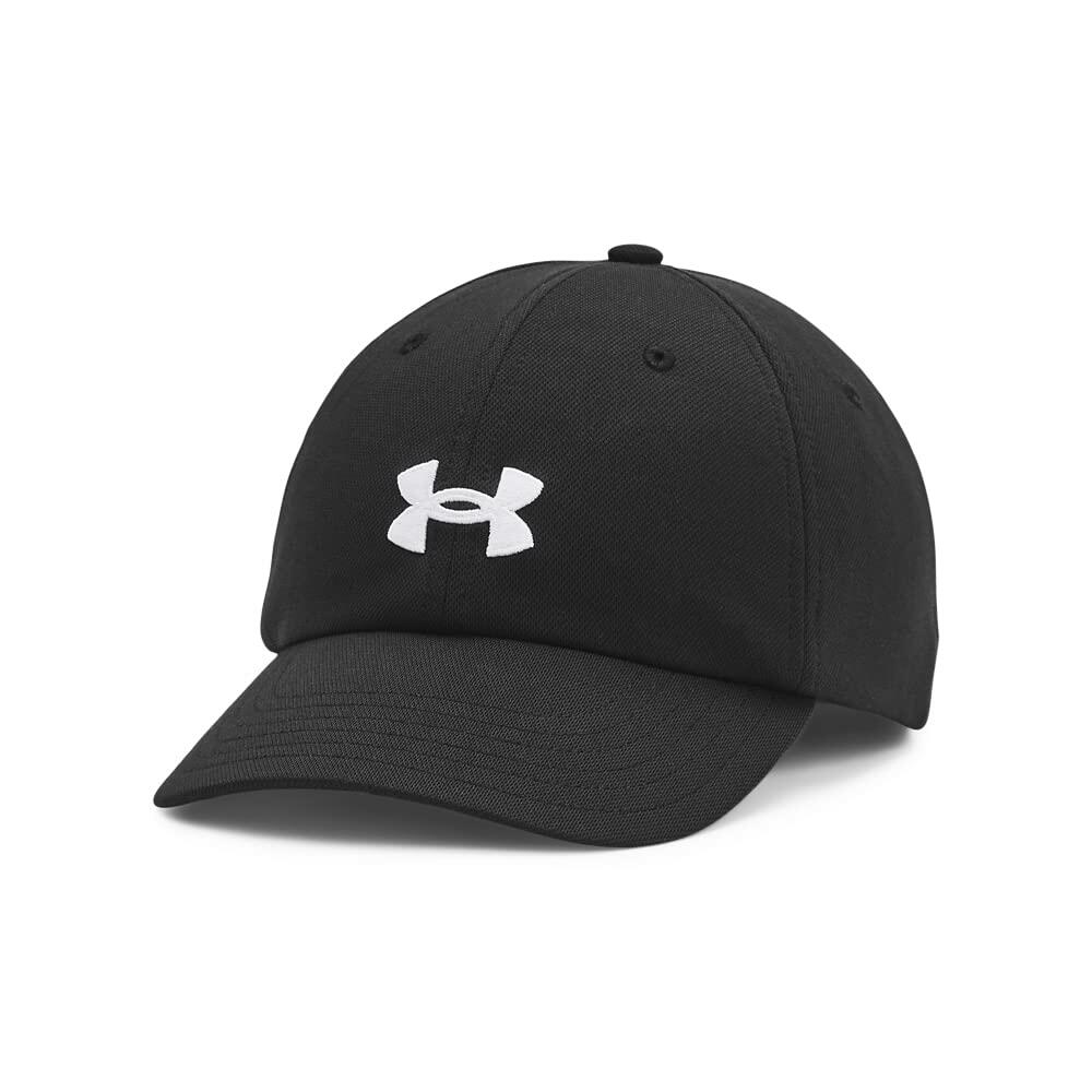 Under Armour Women's Blitzing Cap Adjustable, (001) Black / / White, OSFM