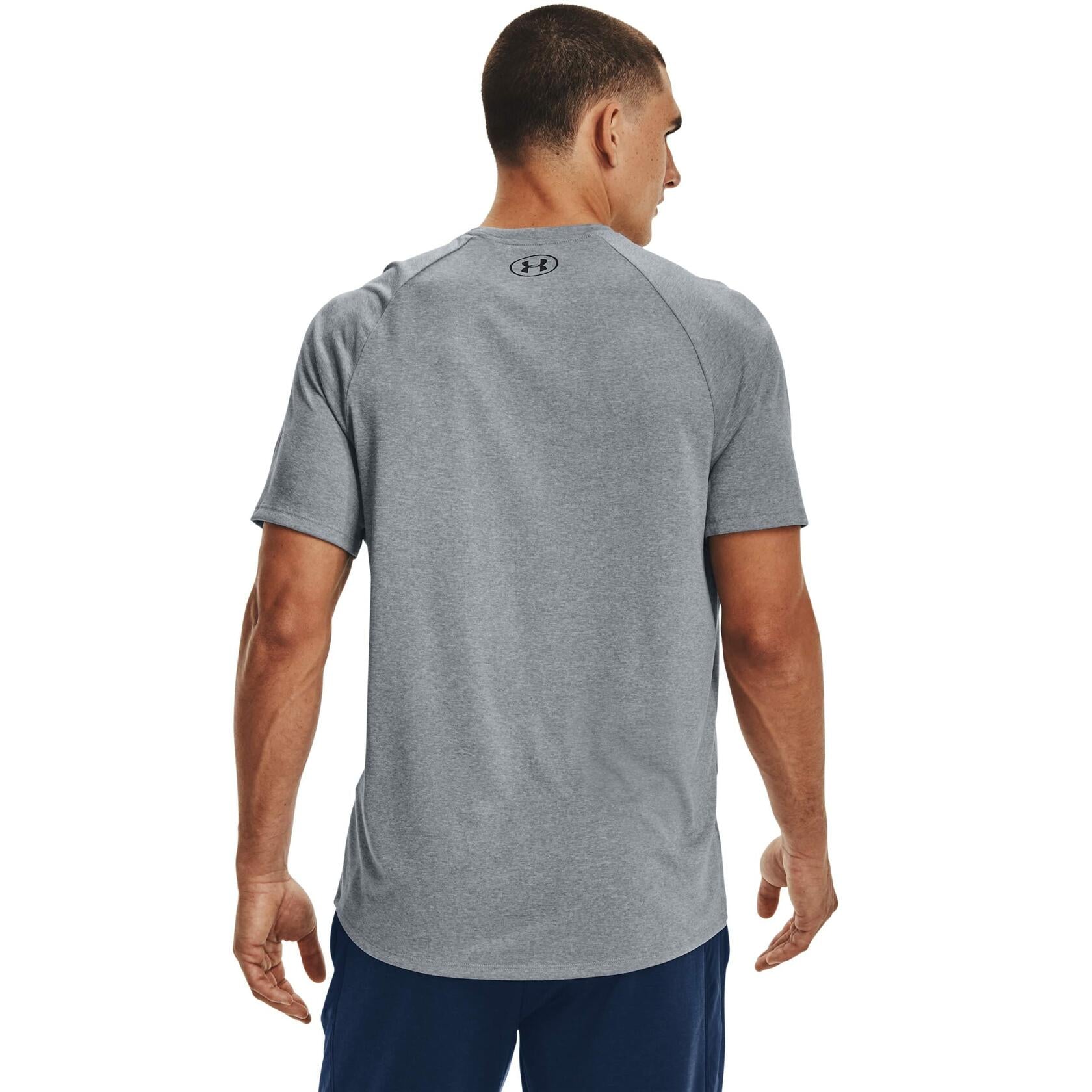 Under Armour Men's Tech 2.0 Short-Sleeve T-Shirt Steel Light Heather/Black Small