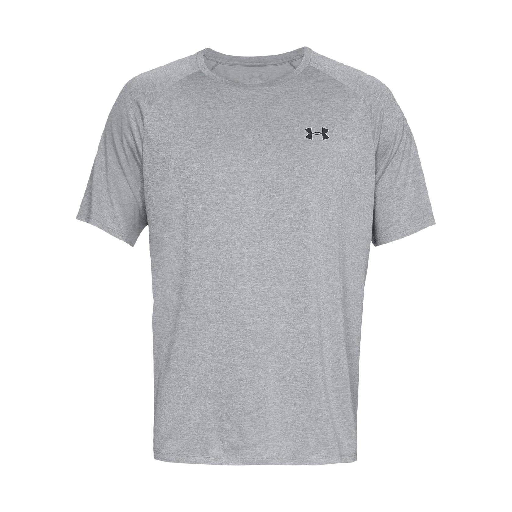 Under Armour Men's Tech 2.0 Short-Sleeve T-Shirt Steel Light Heather/Black Small