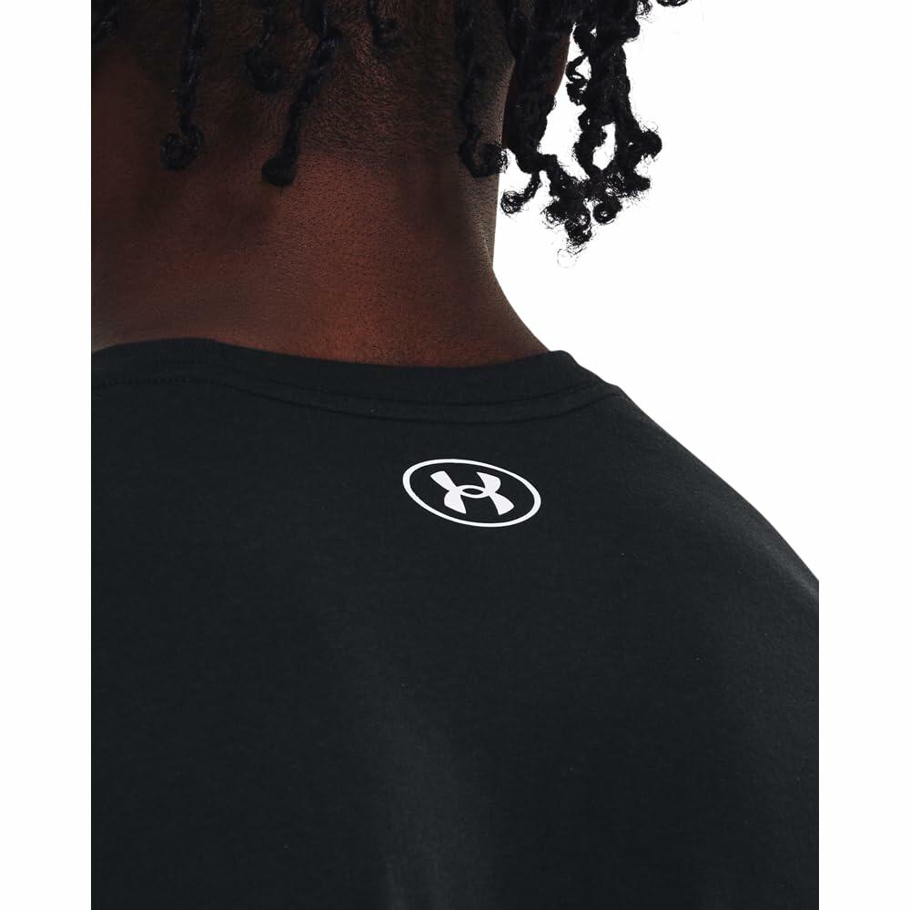 Under Armour Men's Sportstyle Logo Short Sleeve T Shirt, (001) Black / / White, X-Large