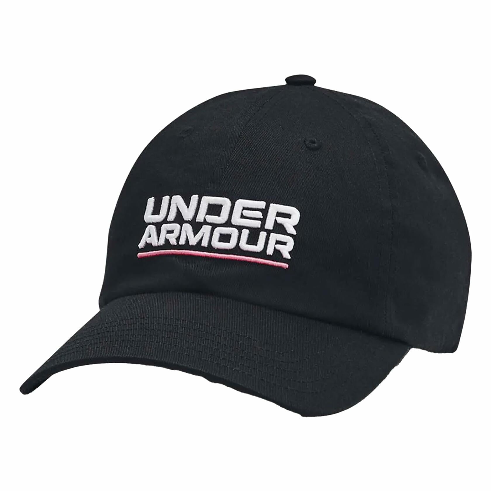 Under Armour Branded Mens Unisex Branded Cap Hat in Black, Black, osz