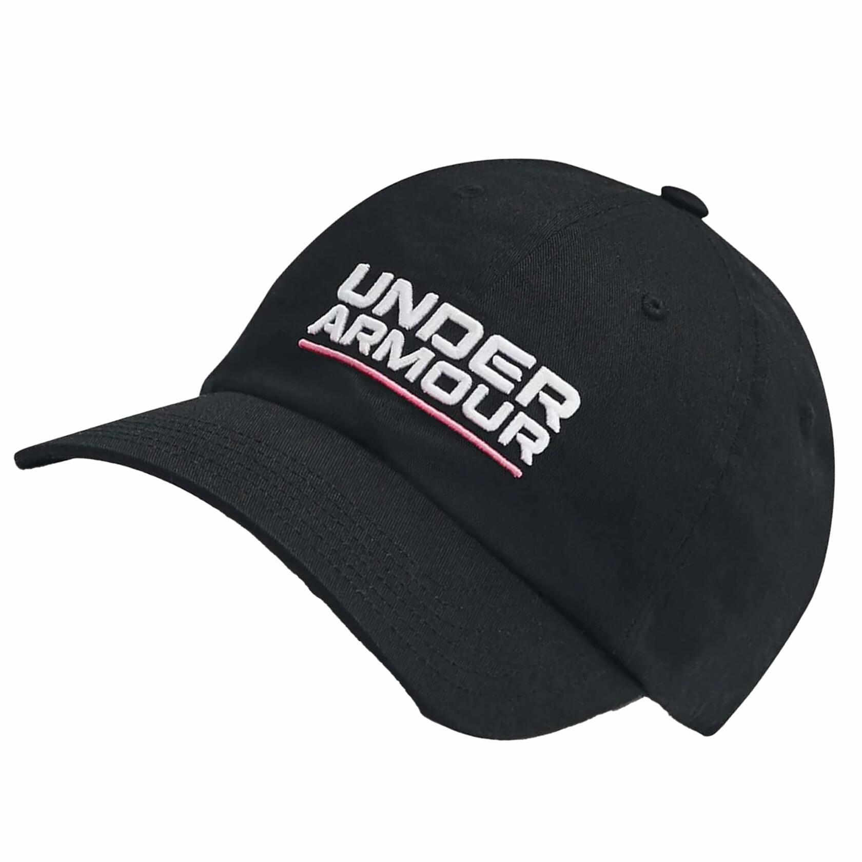 Under Armour Branded Mens Unisex Branded Cap Hat in Black, Black, osz