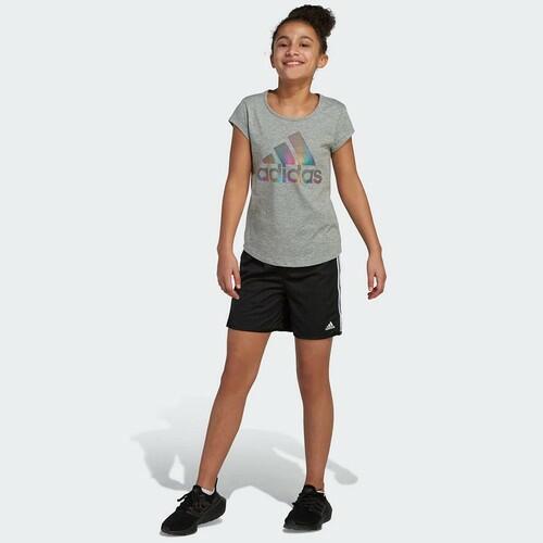adidas Girls' Big 5" Mesh Althletic Short