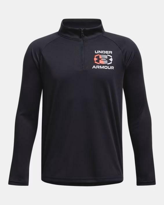 Under Armour Boys MFO Velocity 1/4 Zip Black Size 7