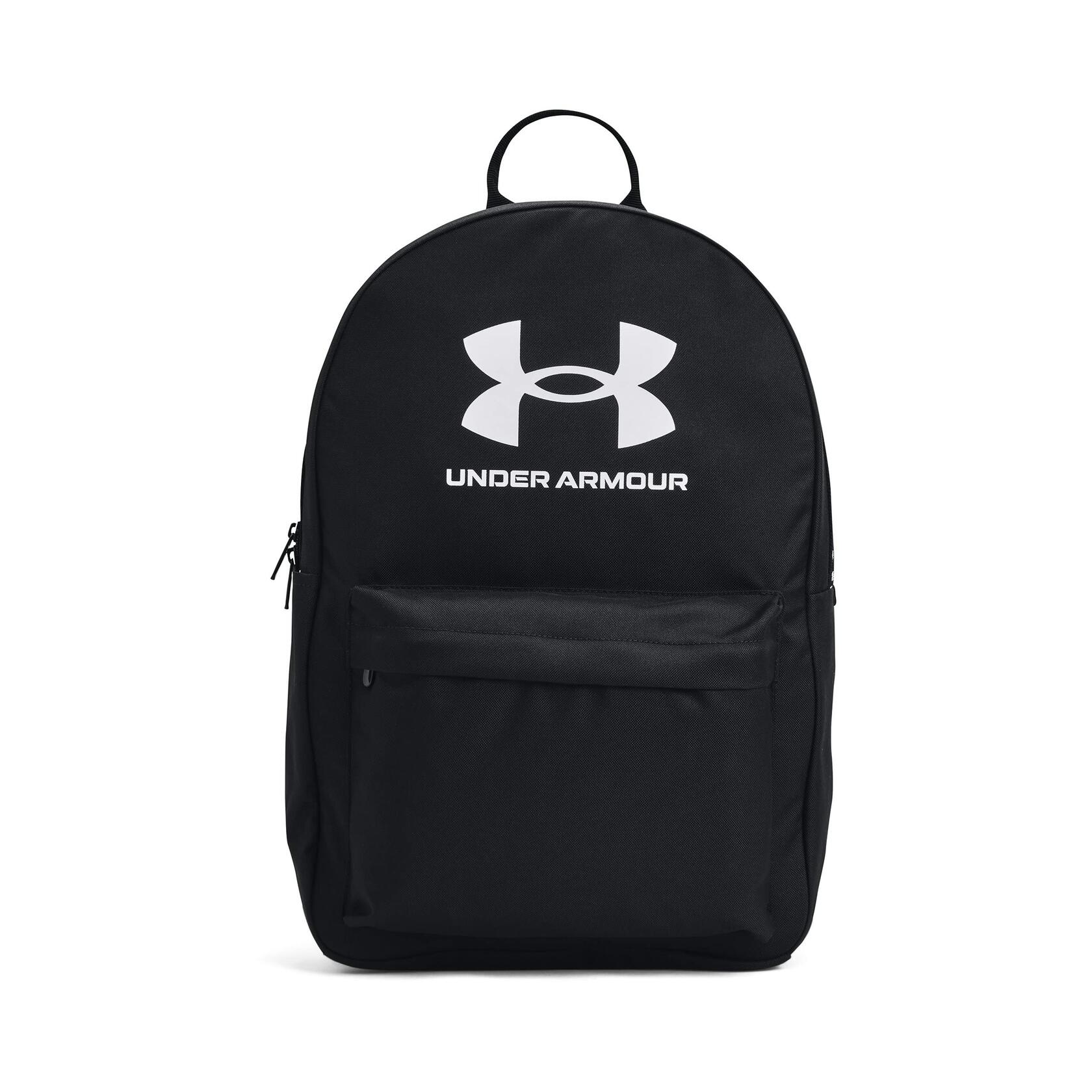 Under Armour Unisex Loudon Backpack, Black (001)/White, One Size Fits All