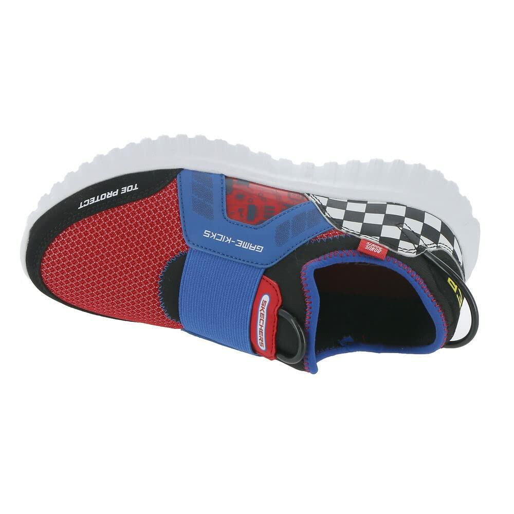 Skechers Boy's Depth Charge 2.0-Double Point Sneaker, Blue/Multi, 3 Little Kid