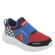 Skechers Boy's Depth Charge 2.0-Double Point Sneaker, Blue/Multi, 3 Little Kid