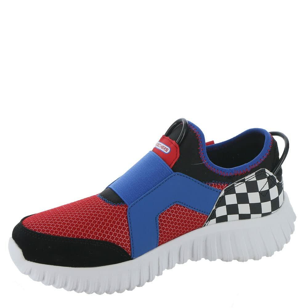 Skechers Boy's Depth Charge 2.0-Double Point Sneaker, Blue/Multi, 3 Little Kid