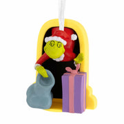 Hallmark Christmas Ornament Dr. Seuss's Grinch Stole Christmas! Grinch Fireplace